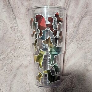Tervis Tumbler 24oz‎ Geometric Dog Breeds Insulated Water Cup Travel Mug